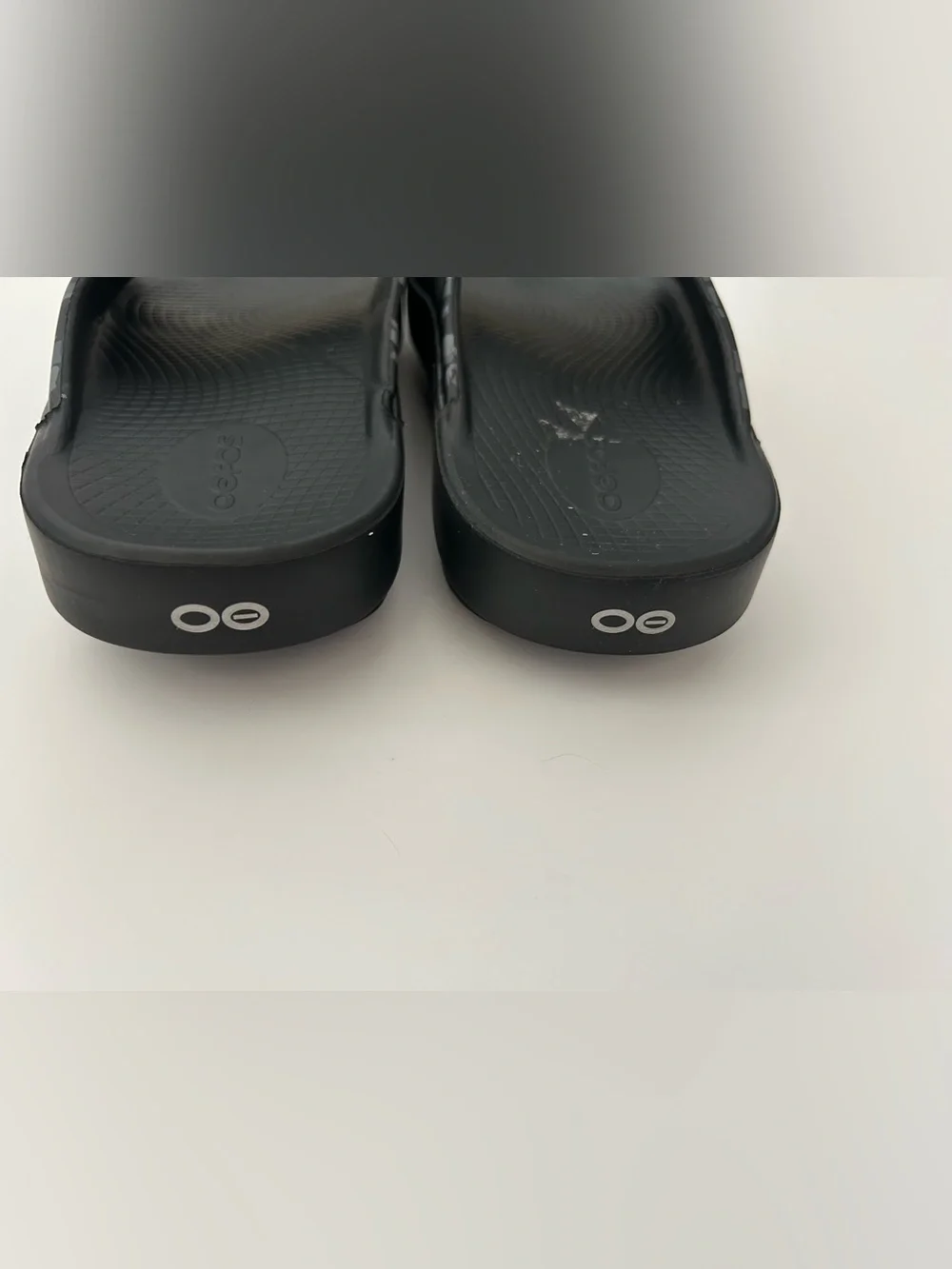 OOFOS OOahh Sport Slide Sandals Shoes Black Camo Recovery Comfort M8 W10 $70